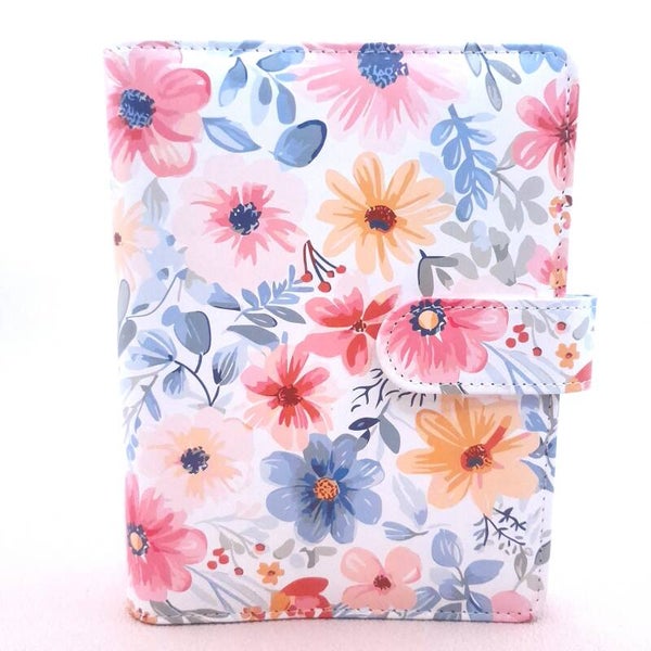 A6 Binder Flower de luxe - Extra grote ringen