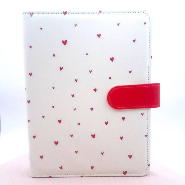 A5 binder met print - Hartjes