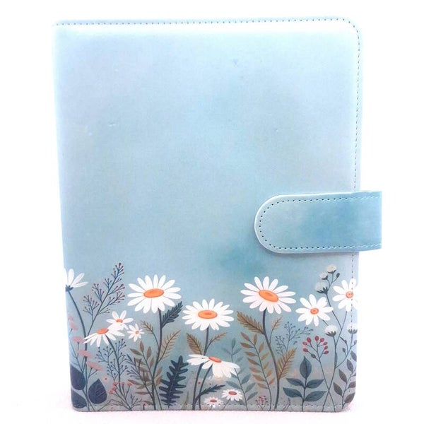 A5 binder met print - Madeliefjes