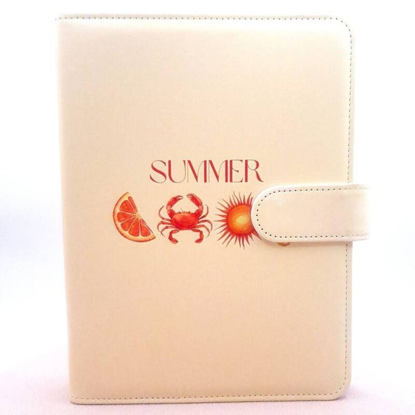 A5 binder met print - Yellow Summer