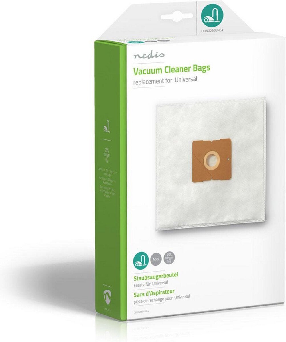 Nedis Stofzuigerzak - 4 Stuks - Synthetisch