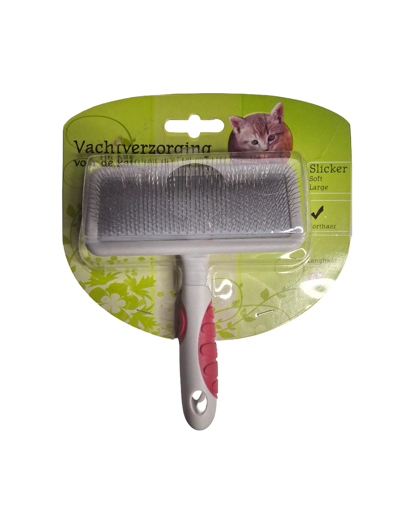 Vachtverzorging voor de kat met de Slickerborstel Soft Large