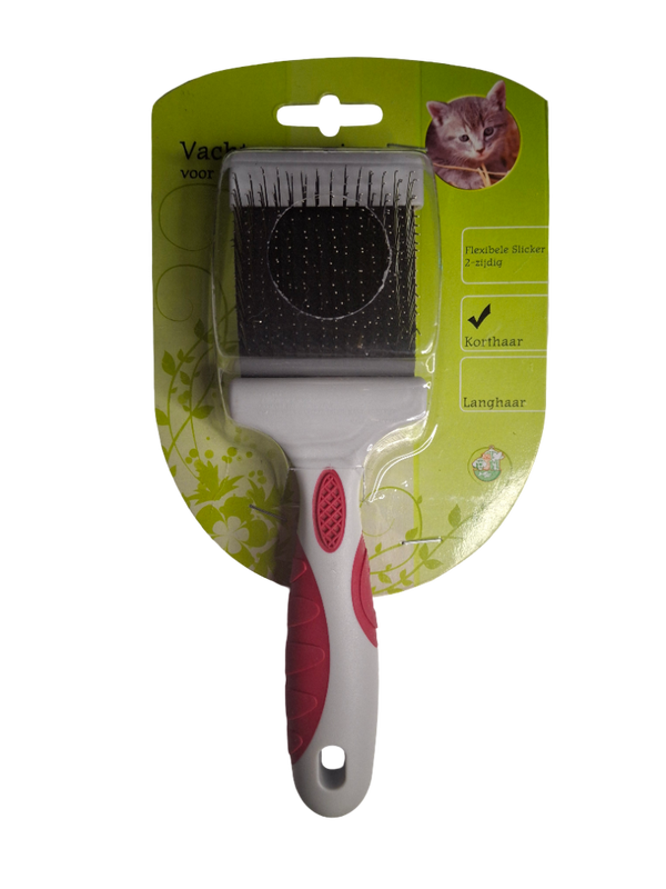 Katverzorging flexibele tweezijdige slickerborstel