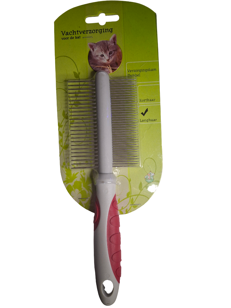 Katverzorging dubbele verzorgingskam.