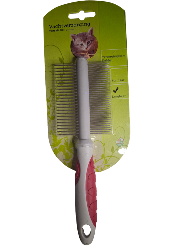 Katverzorging dubbele verzorgingskam.