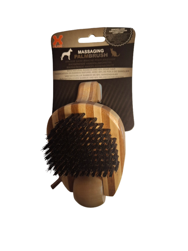 Hugs Pet Products Massage borstel Klein Bruin