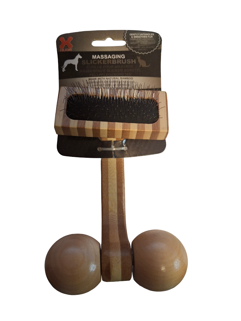 Bamboe Massage Slickerbrush klein