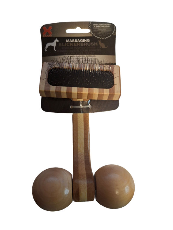 Bamboe Massage Slickerbrush klein