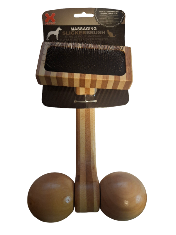 Bamboe Massage Slickerbrush groot