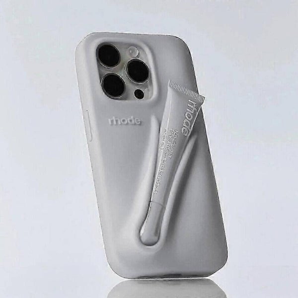 hode by Hailey Bieber Lip Shaped Phone Case for iPhone 12 pro Raspberry Grey