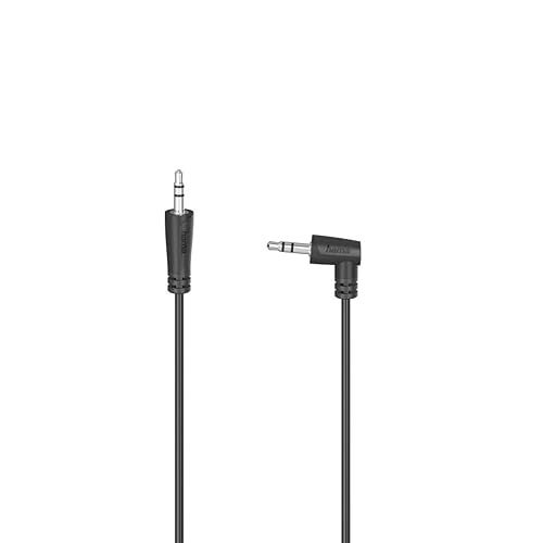 Hama Audiokabel, f. jack mannelijk 3,5 mm 90° - f. jack 3,5 mm, stereo, 0.5m
