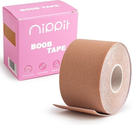 Nippit boob tape - Boobtape - Fashion tape - BH tape - 5 meter - Cappuccino