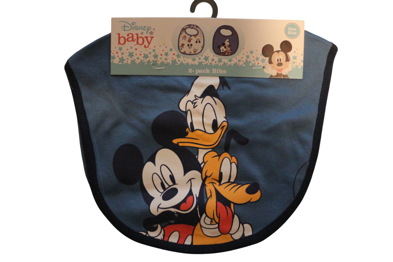 Disney Baby 2-Pack Bibs featuring Mickey Mouse
