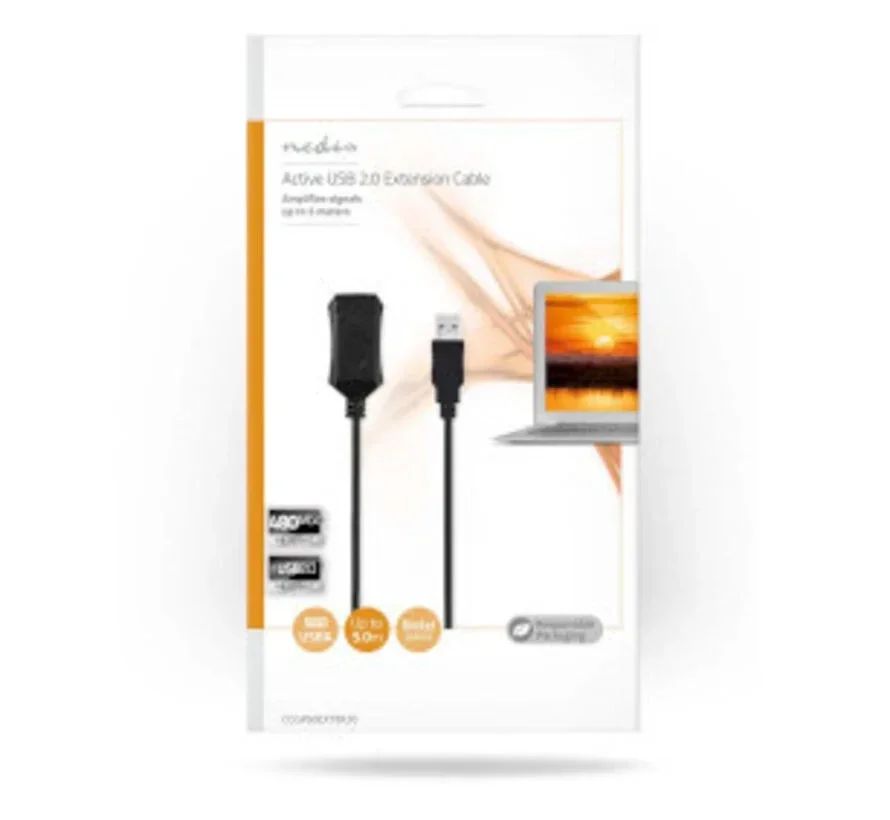 Nedis - USB 2.0 verleng High-Speed actieve 5 meter