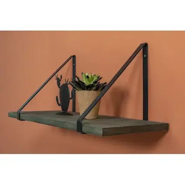 Duraline planksteun Equerre plat 2 stuks 24x25,5cm staal zwart