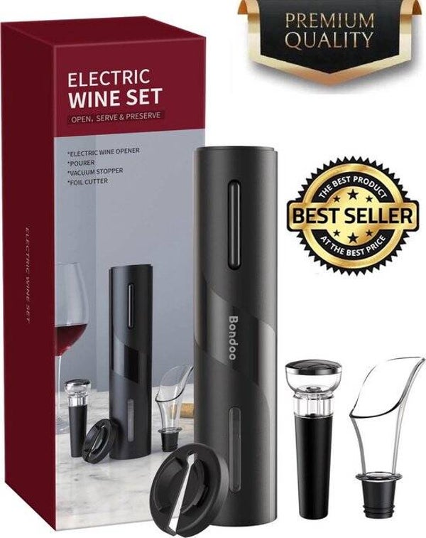 Elektrische kurkentrekker set