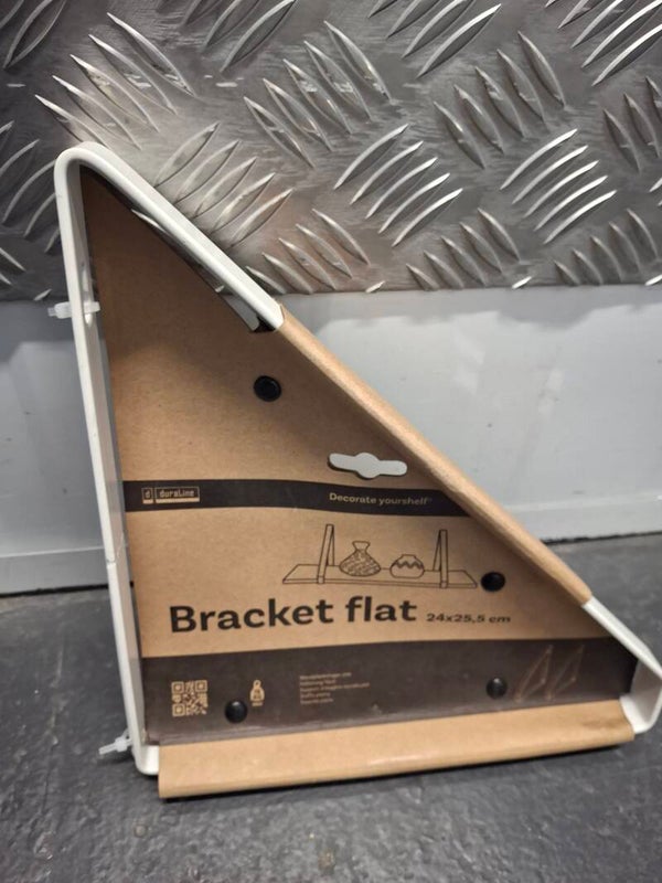 Duraline plankdrager metaal wit 2 stuks