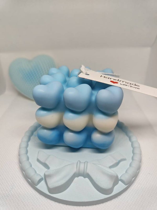 Bubble de Corazones/ Vela decorativa 130gr Aprox.