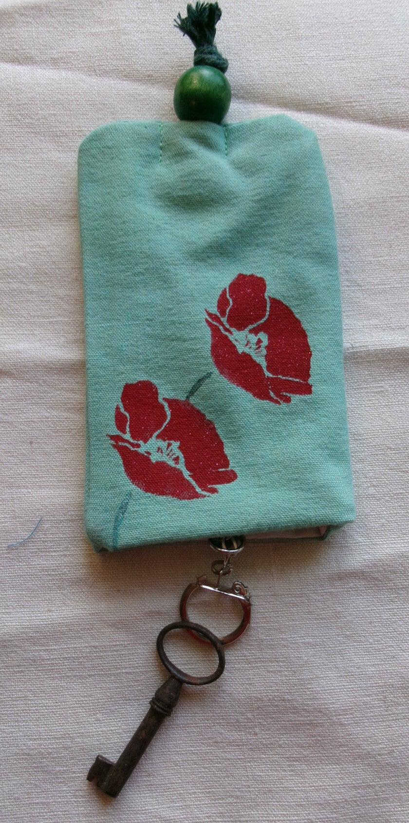 Porte clés Coquelicot