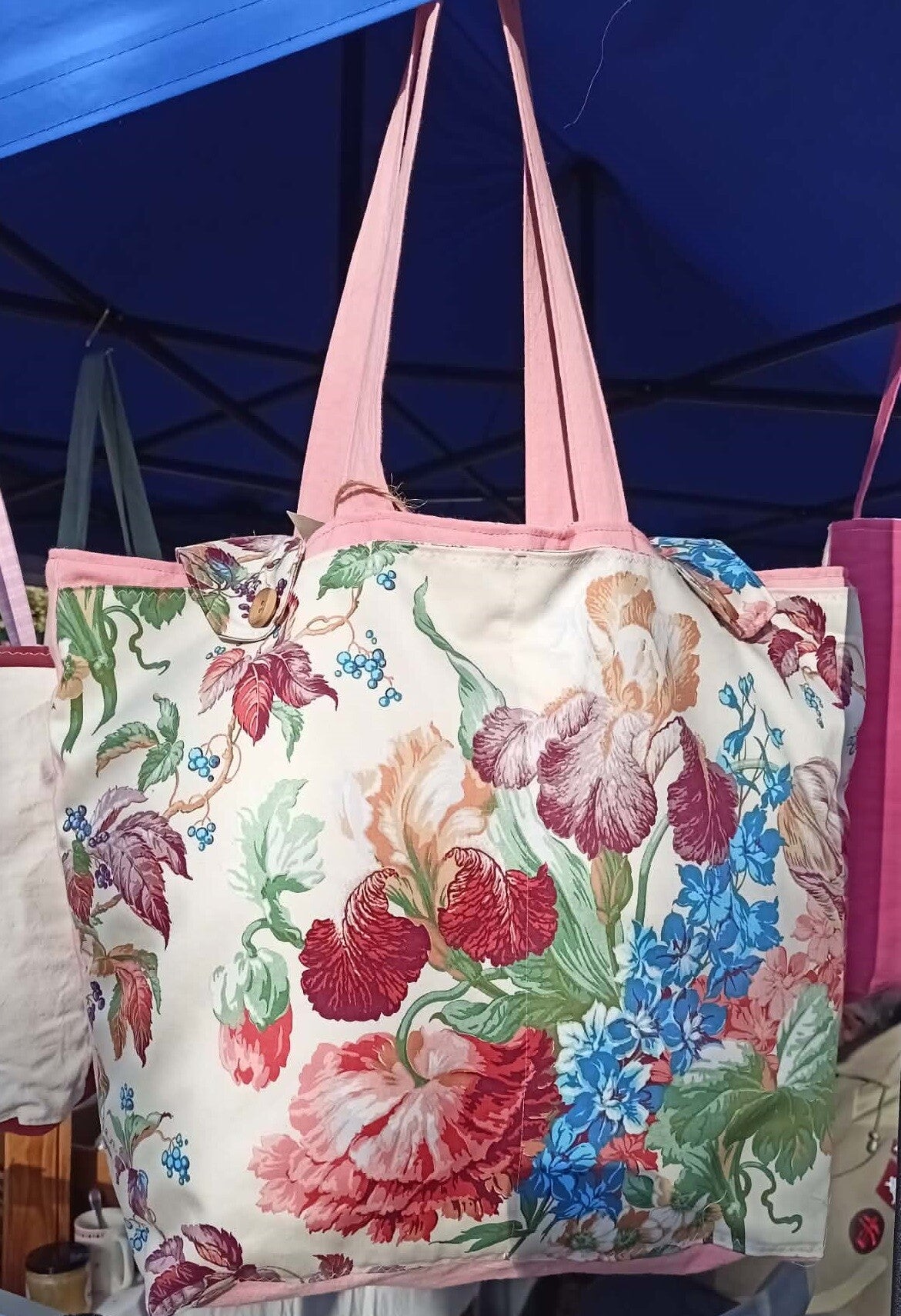 Cabas XL "fleuri" Marchés