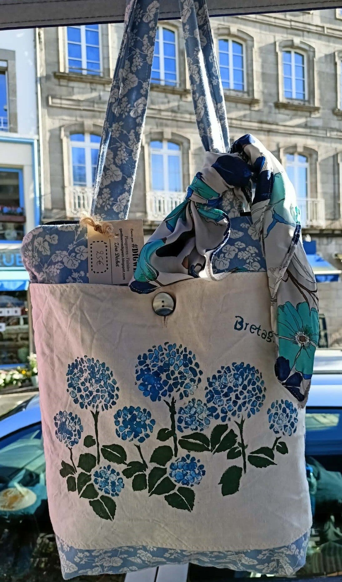 Mini Cabas "Hortensias" Marchés