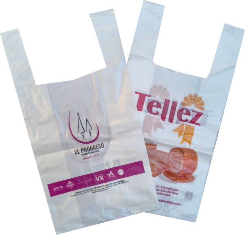 Bolsa plastico asa camiseta