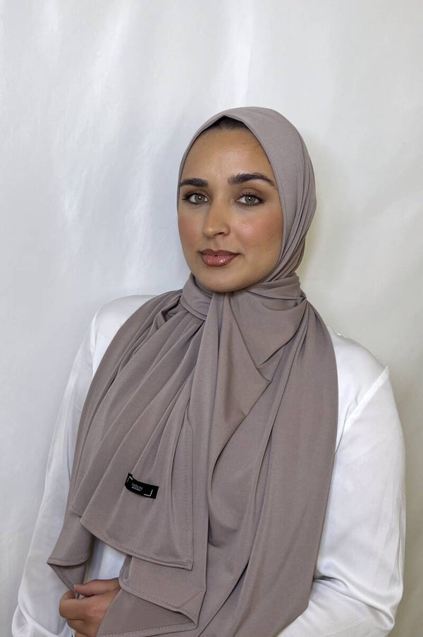Luxury Jersey Hijab - Misty Rose