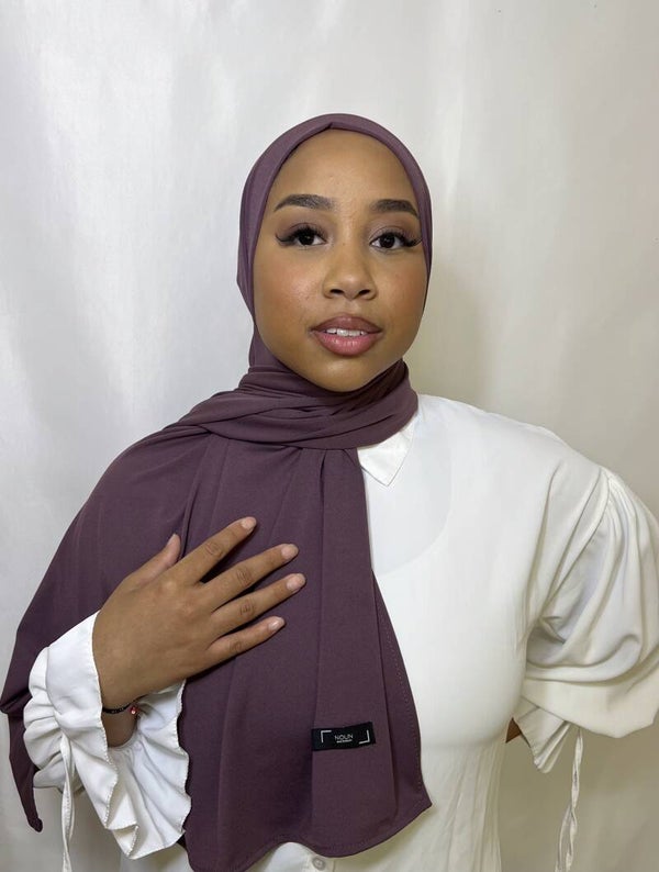 Luxury Jersey Hijab - Berry