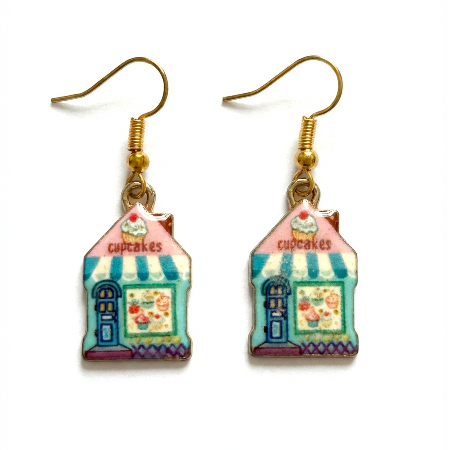 Sweet Style: Cupcake Shop Dangle Earrings