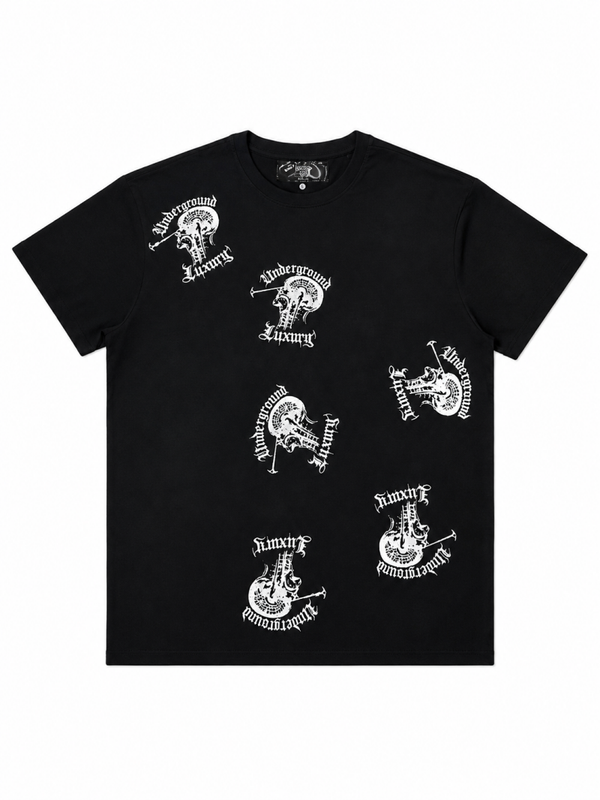 Underground Luxury Scatter Skull Tee