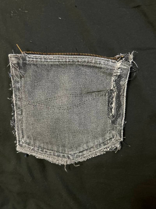 Double pocket wallet black