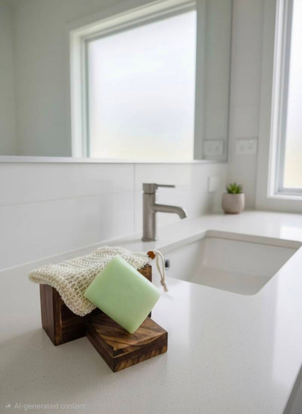 Green pillow soap