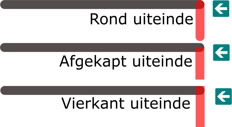 lijn uiteinden