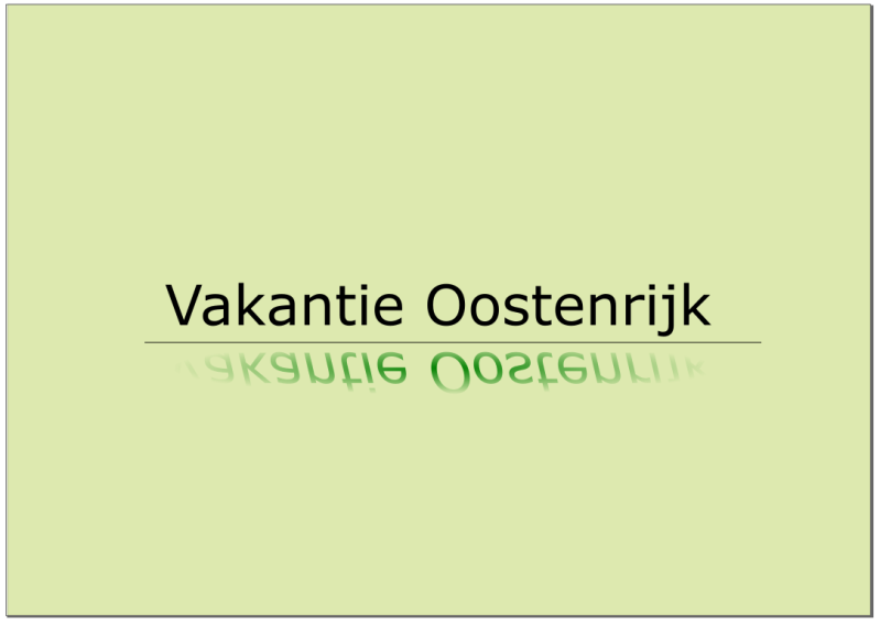 spiegeling kleurverloop