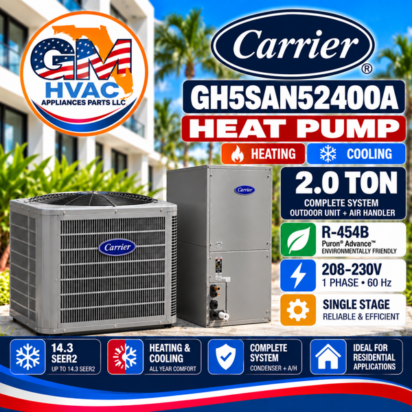 CARRIER 2..0 TON HEAT PUMP