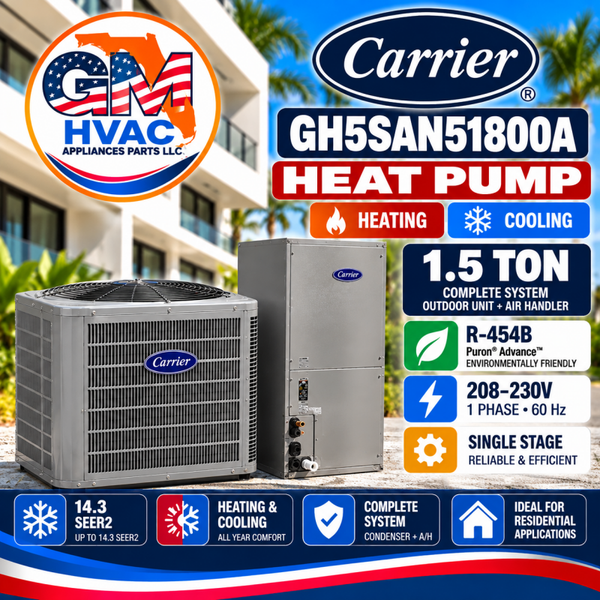CARRIER 1.5 TON HEAT PUMP