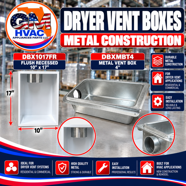 METAL DRYER VENT BOX 4”