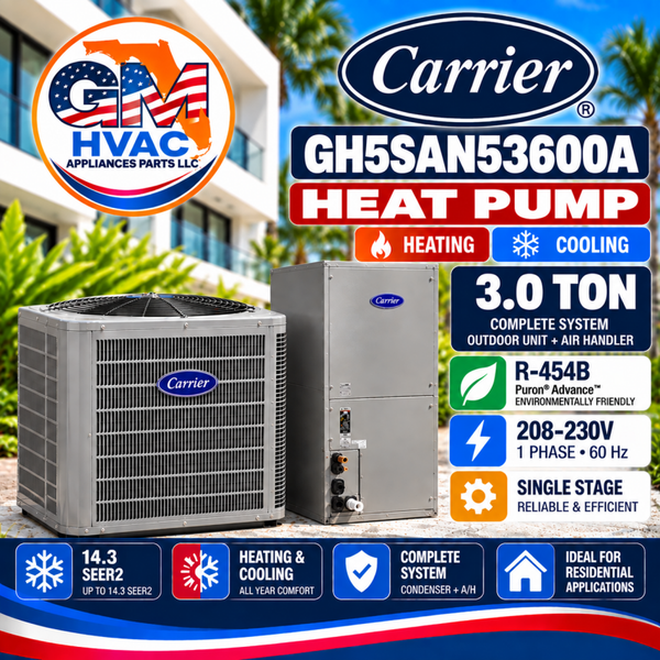 CARRIER 3 TON HEAT PUMP
