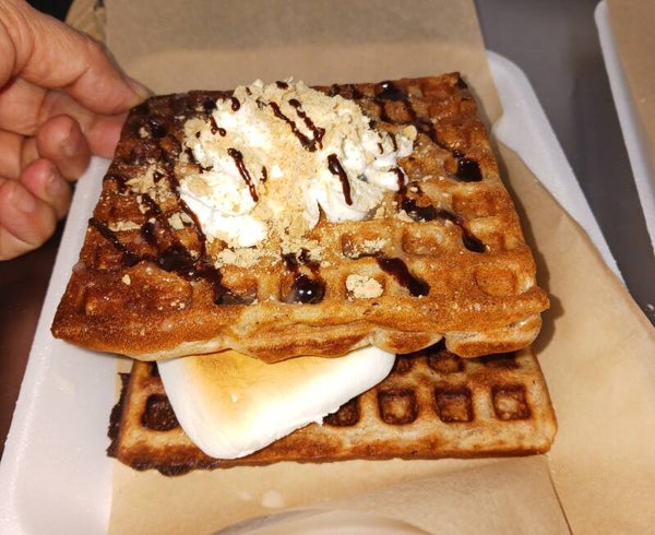 S'mores Waffle Sammich