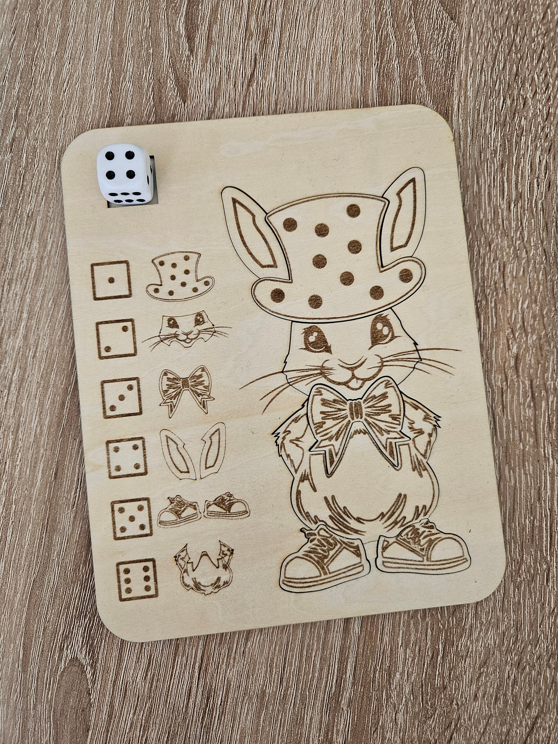 Jeu lapin dés