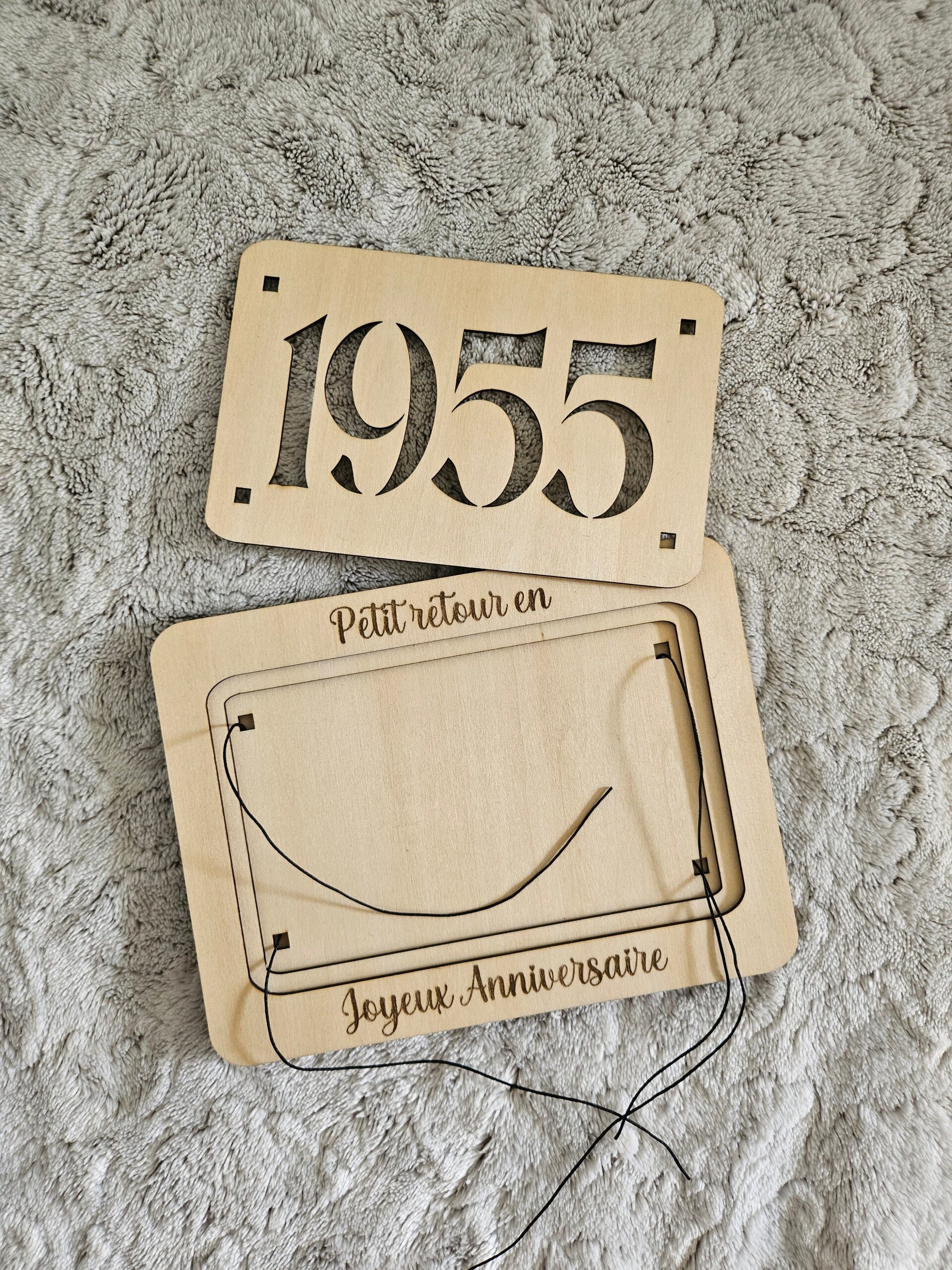 Carte anniversaire année