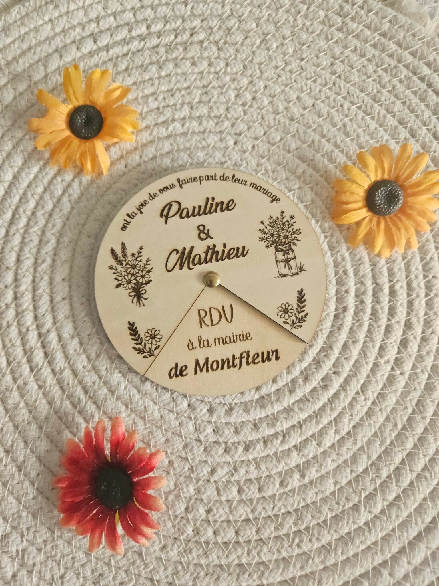 faire part magnet pivotant