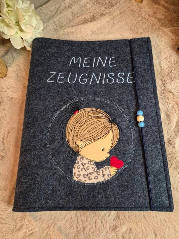Personalisierte Zeugnismappe Mädchen