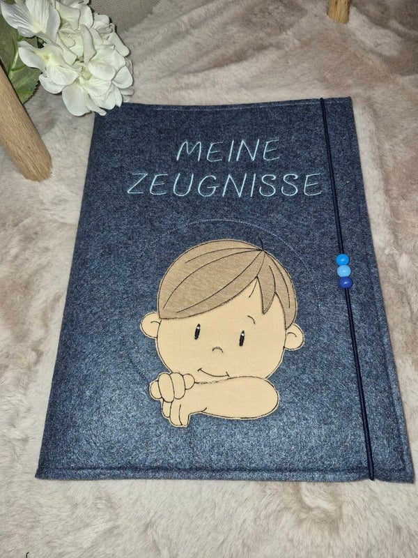 Personalisierte Zeugnismappe Junge