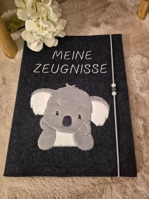 Personalisierte Zeugnismappe Koala
