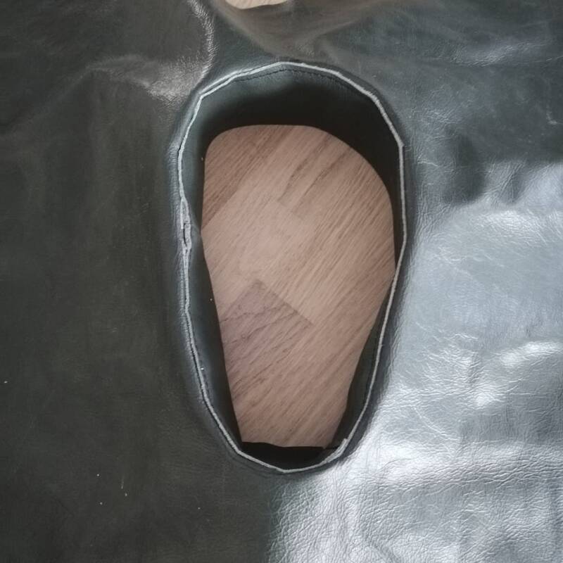 Het proefmodel voor de masagetafel