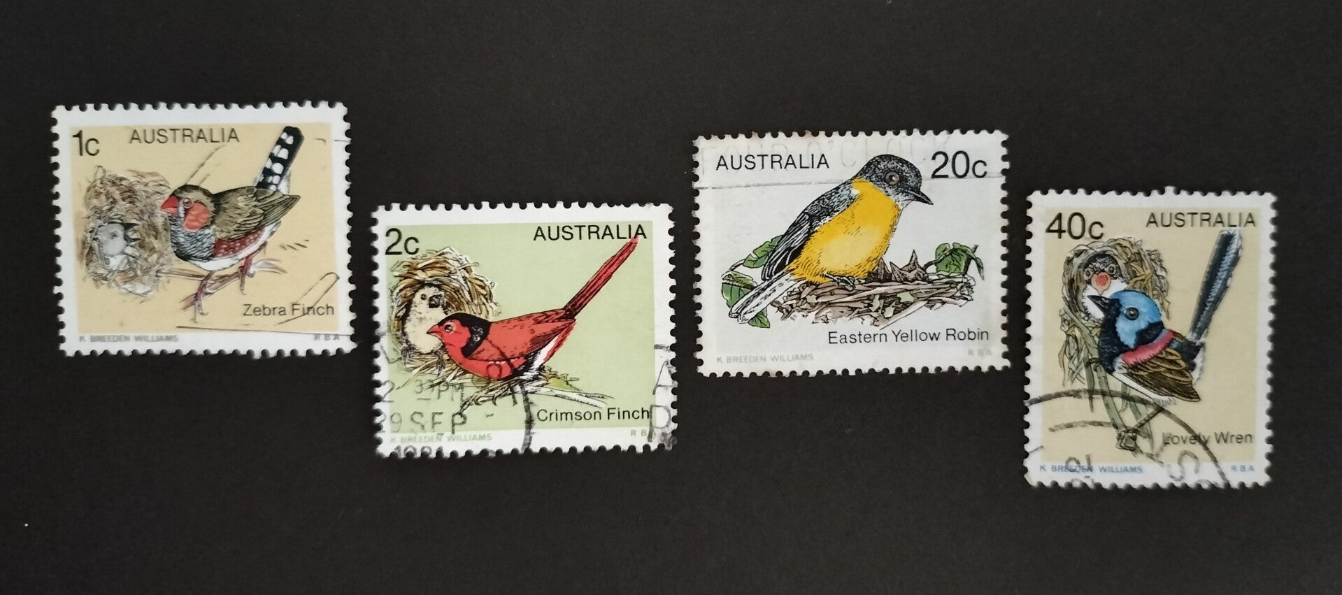Lot 10 - Australian Birds set of 4
