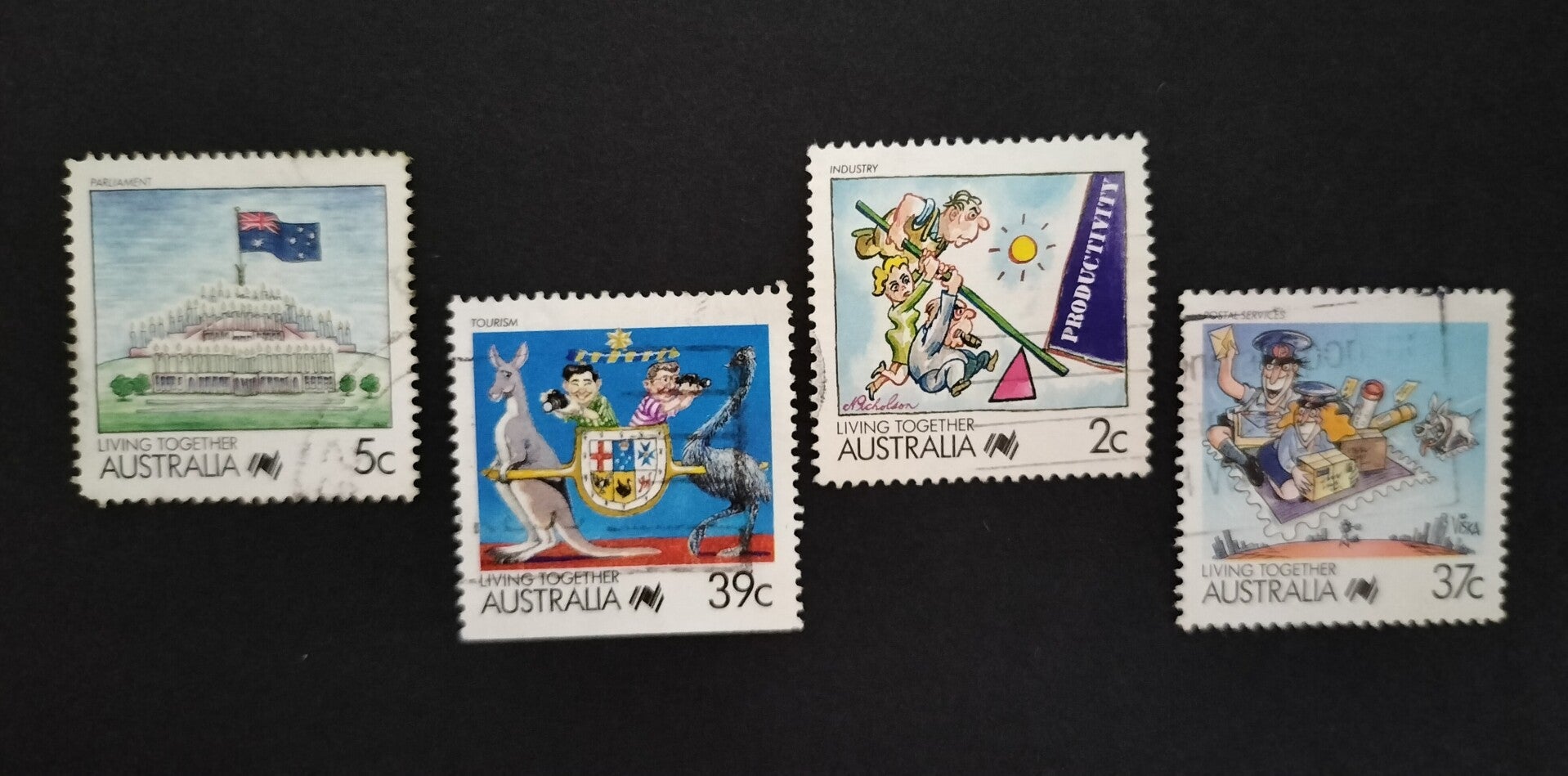 Lot 9 - Living Together in Australia set of 4