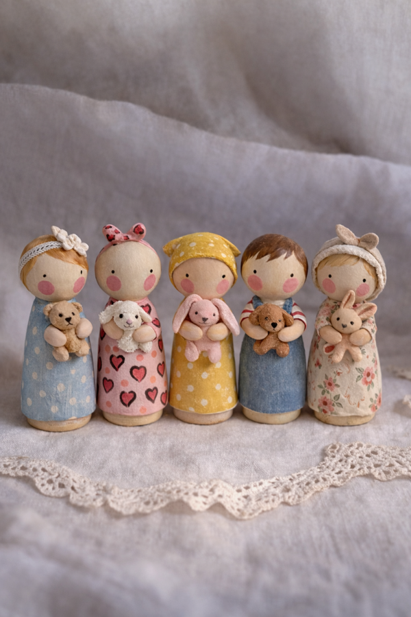 Knuffelvriendje Peg doll