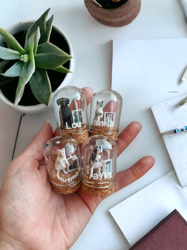 Mini stolpjes huisdier